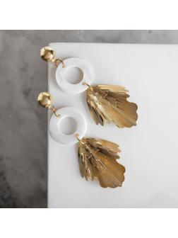 Серьги с перламутром 