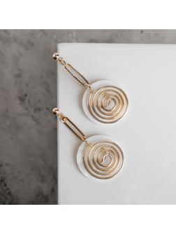 Серьги с перламутром 