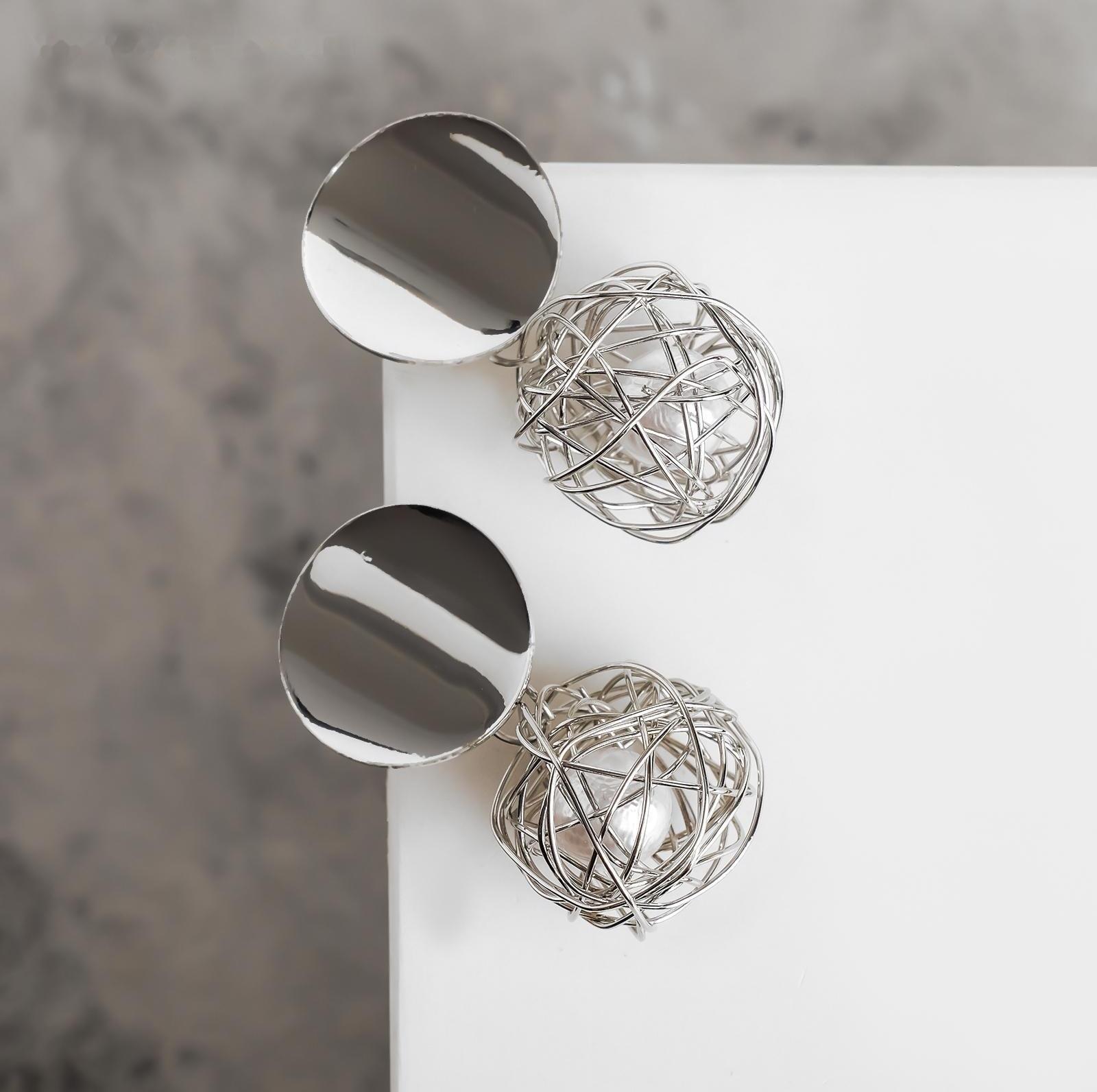 Серьги с жемчугом 