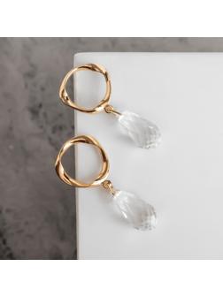 Серьги со стразами 