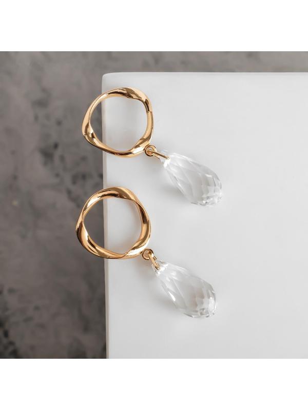 Серьги со стразами 