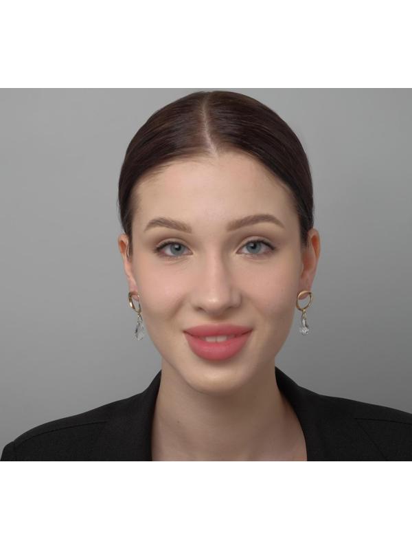 Серьги со стразами 