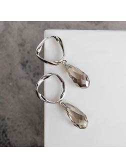 Серьги со стразами 