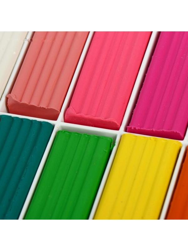 Пластилин GLOBUS, мягкий, 12 цветов, 240 г, со стеком