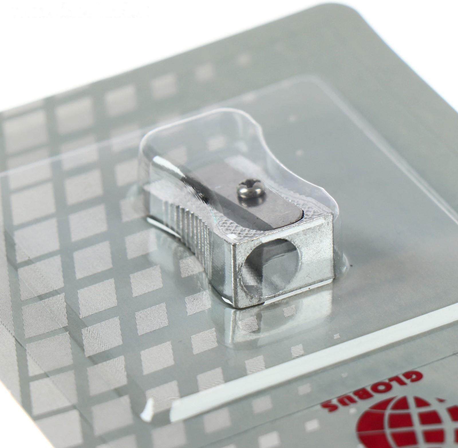 Точилка GLOBUS, 1 отверстие, металлическая, скошенный край