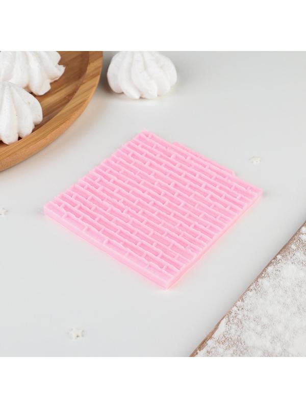 Молд «Кирпичная стена», 10×10 см