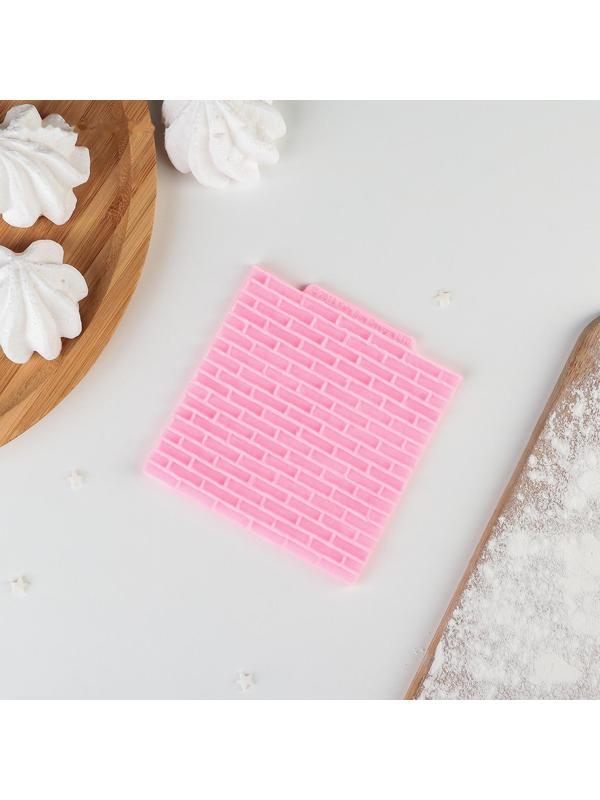 Молд «Кирпичная стена», 10×10 см