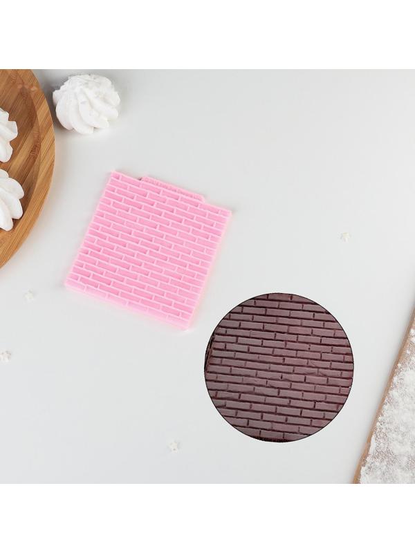 Молд «Кирпичная стена», 10×10 см