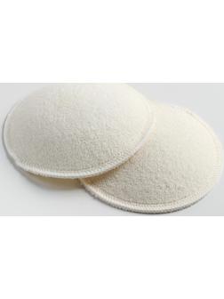 Набор многоразовых вкладышей для бюстгальтера, 2 шт., цвет белый