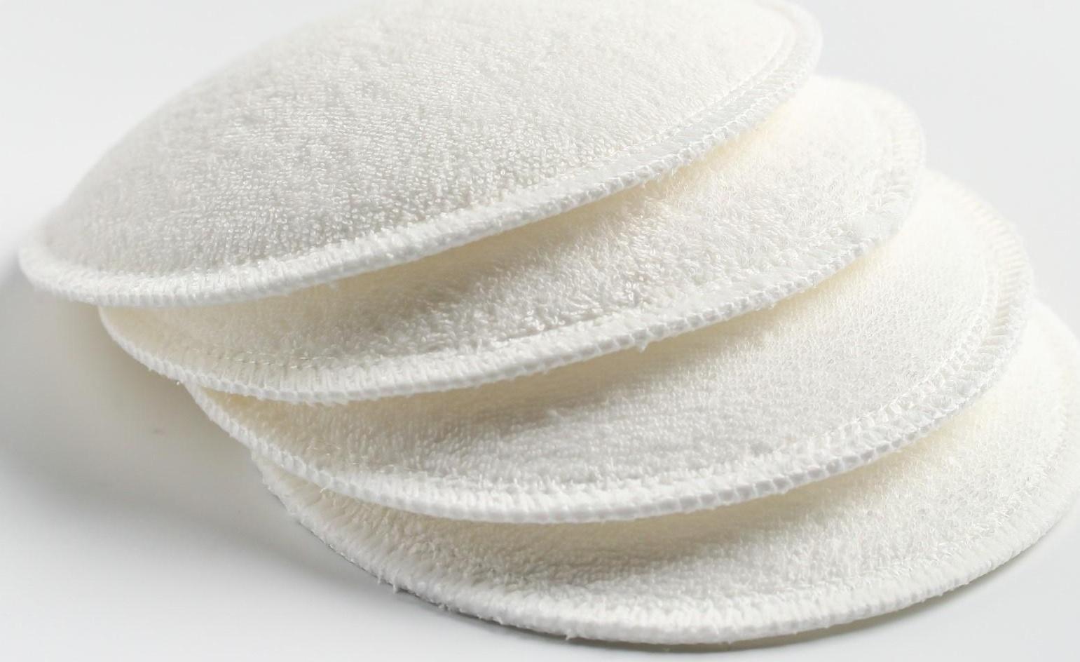 Набор многоразовых вкладышей для бюстгальтера, 4 шт., цвет белый