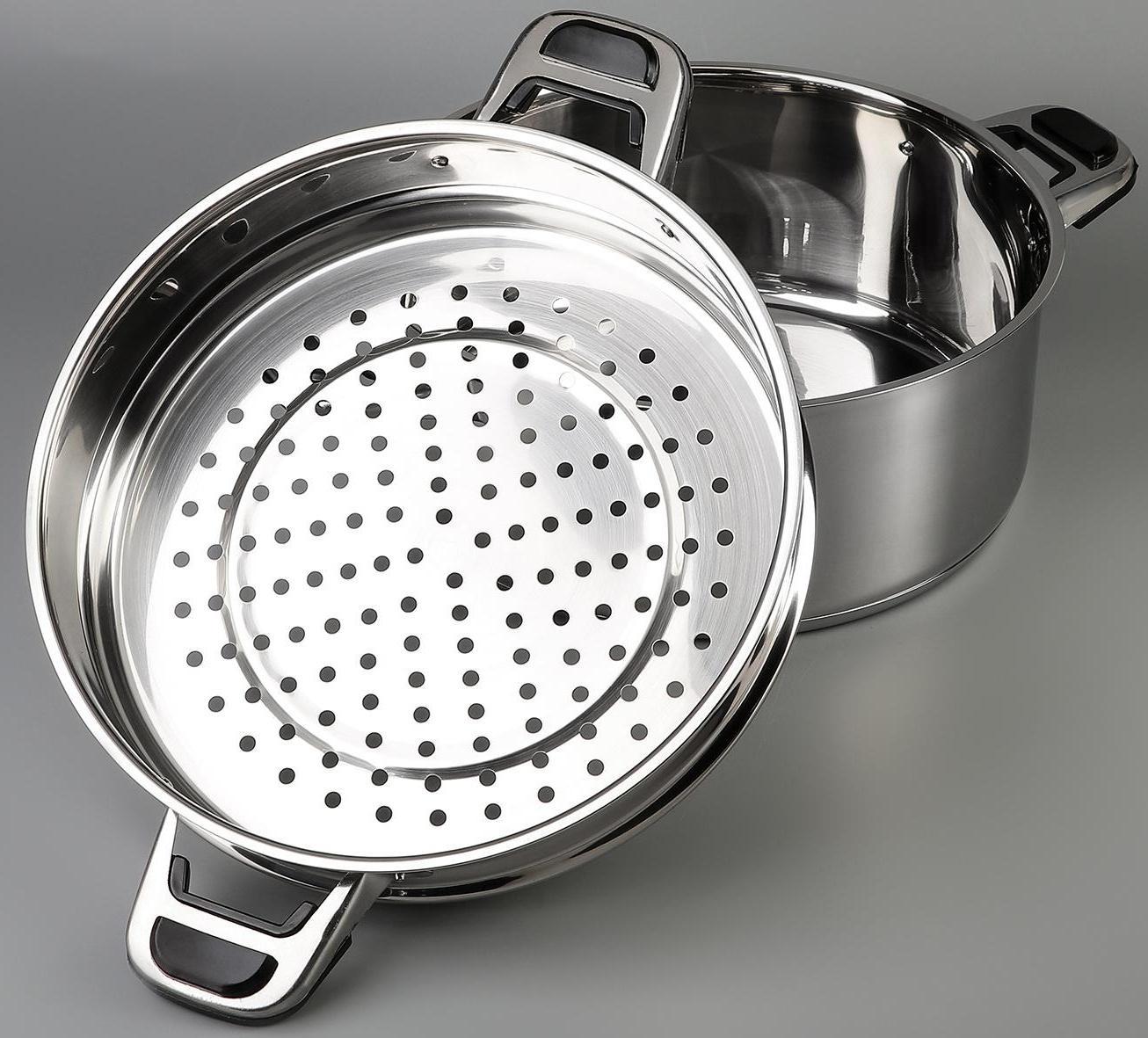 Мантоварка «Алтын», d=26 см, 3 секции, с теплораспределительным слоем, стеклянная крышка, индукция