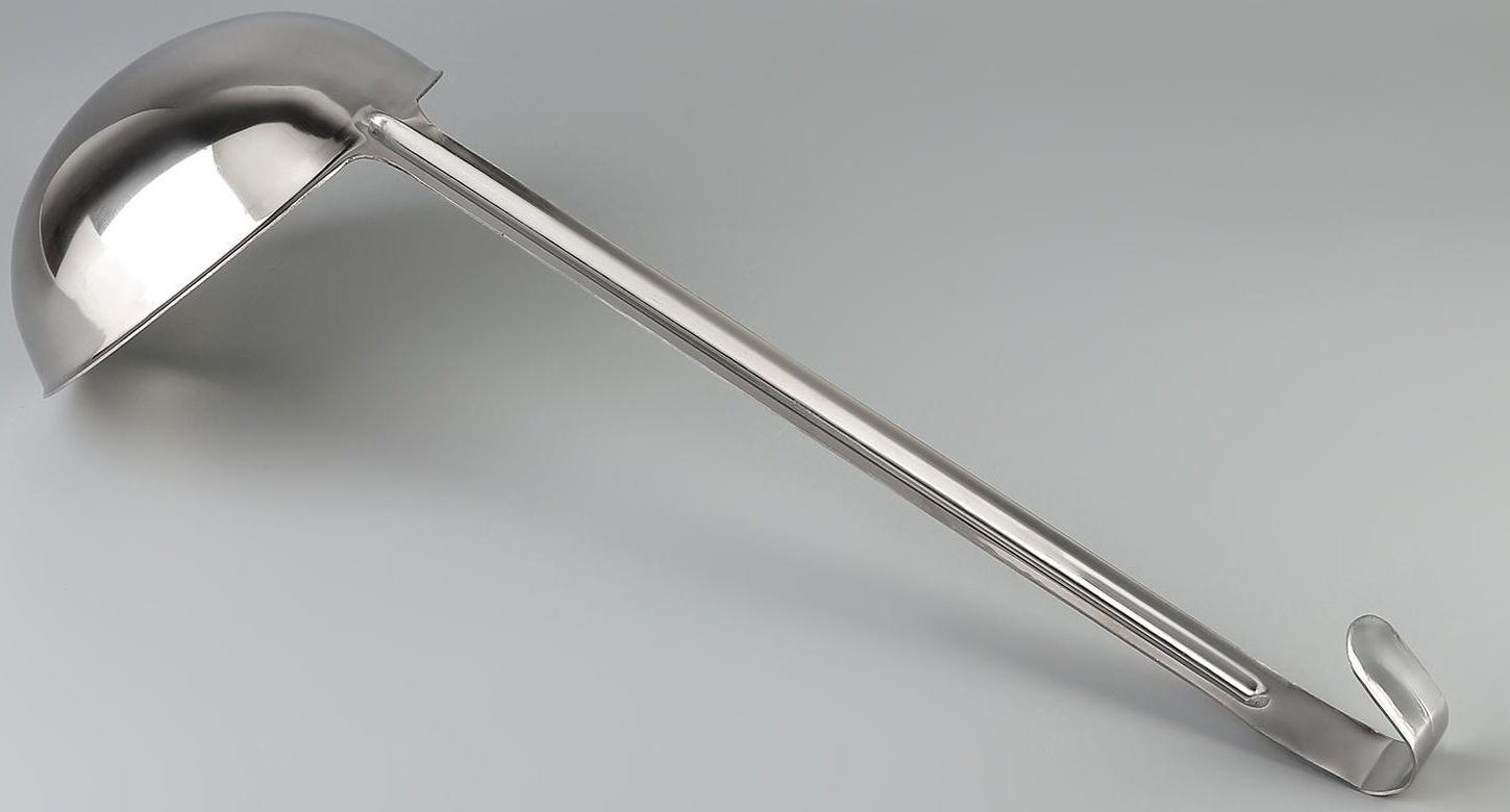 Половник, 750 мл, d=16,5 см, длина ручки 38 см, цельнотянутый