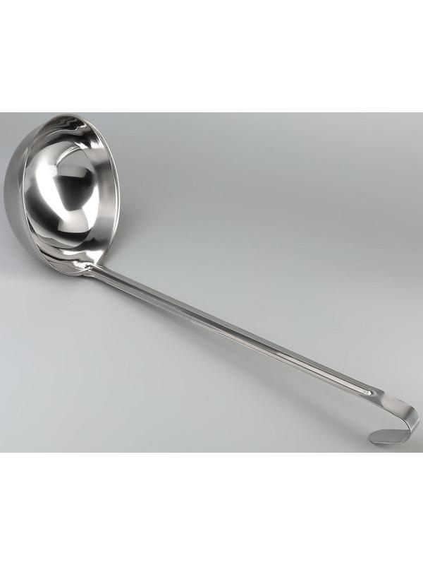 Половник, 750 мл, d=16,5 см, длина ручки 38 см, цельнотянутый