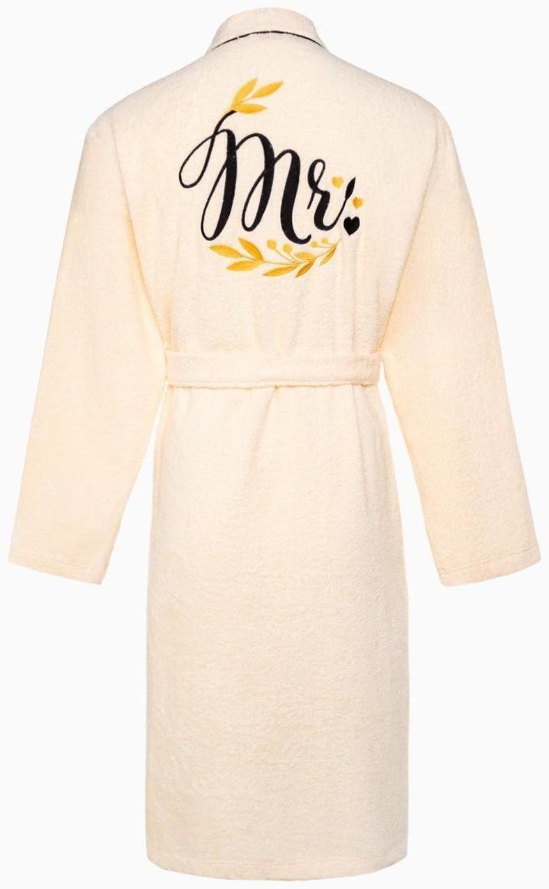 Халат махровый мужской Mister, размер 56-58, 100% хлопок