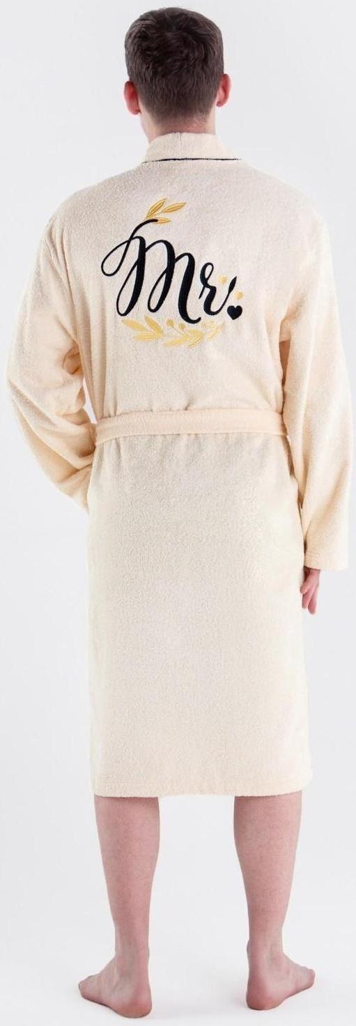 Халат махровый мужской Mister, размер 56-58, 100% хлопок