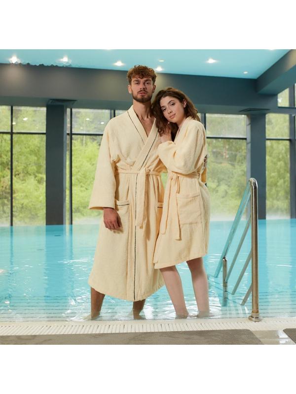 Халат махровый мужской Mister, размер 56-58, 100% хлопок