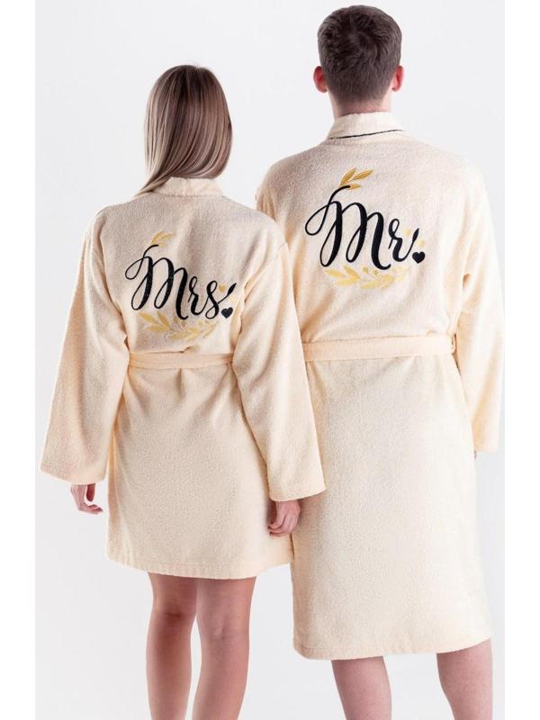 Халат махровый мужской Mister, размер 56-58, 100% хлопок