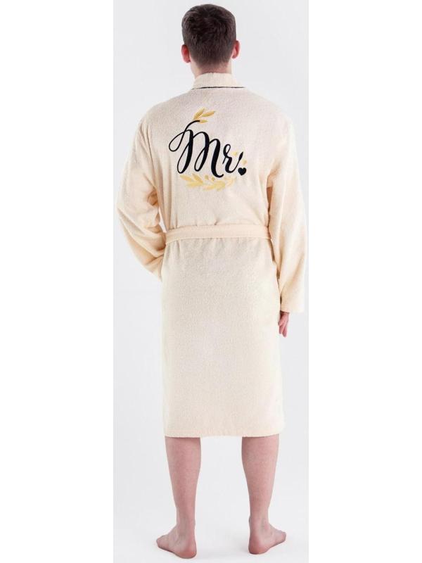 Халат махровый мужской Mister, размер 56-58, 100% хлопок