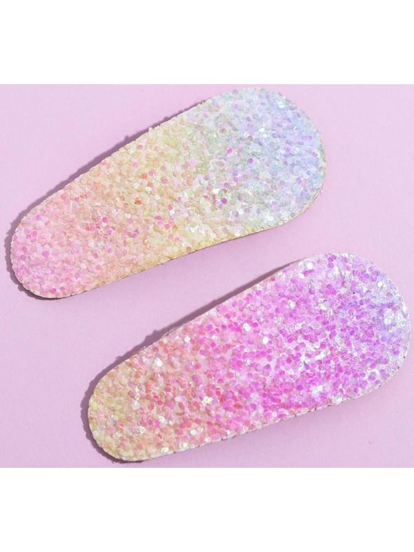 Заколки для волос на открытке «Единорог», 2 шт.