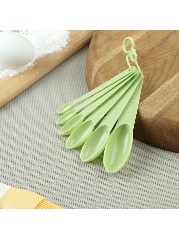 Набор мерных ложек «Изящество», 6 шт, 13×3 см, цвет МИКС