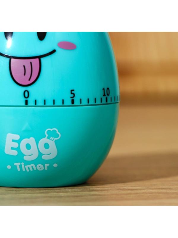 Кухонный таймер «Весёлое яйцо», механический, цвет МИКС
