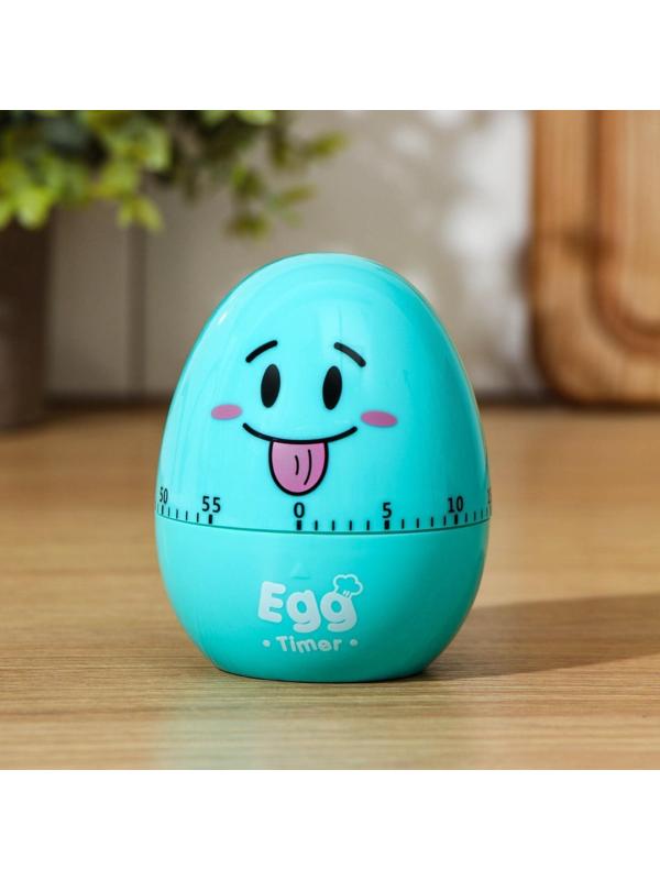 Кухонный таймер «Весёлое яйцо», механический, цвет МИКС
