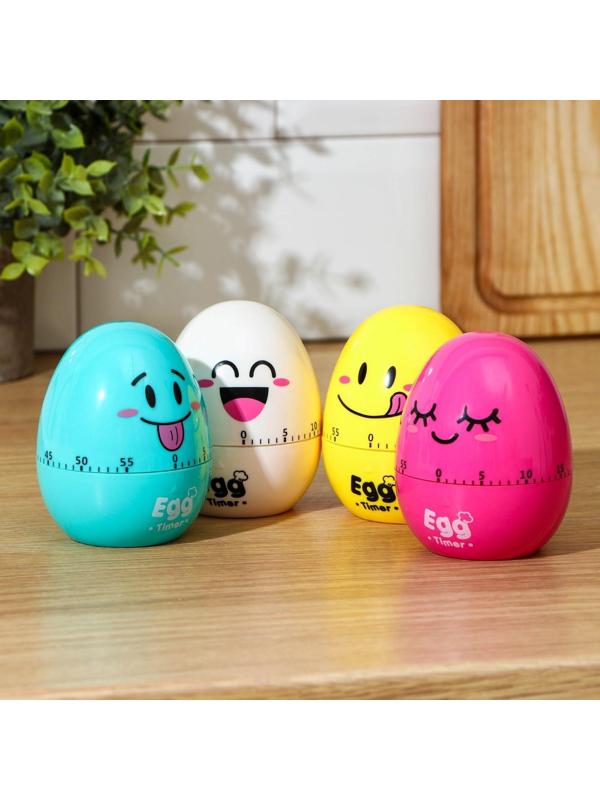 Кухонный таймер «Весёлое яйцо», механический, цвет МИКС