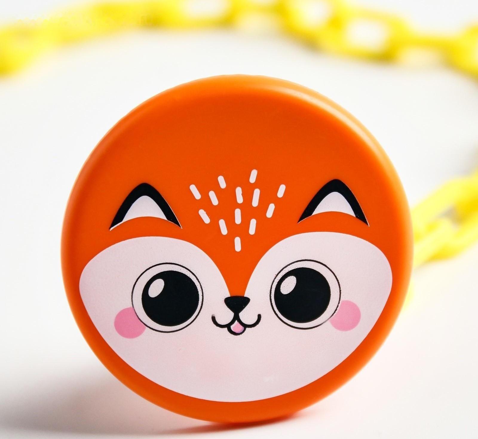 Прищепка-держатель для соски-пустышки «Лисёнок», на цепочке