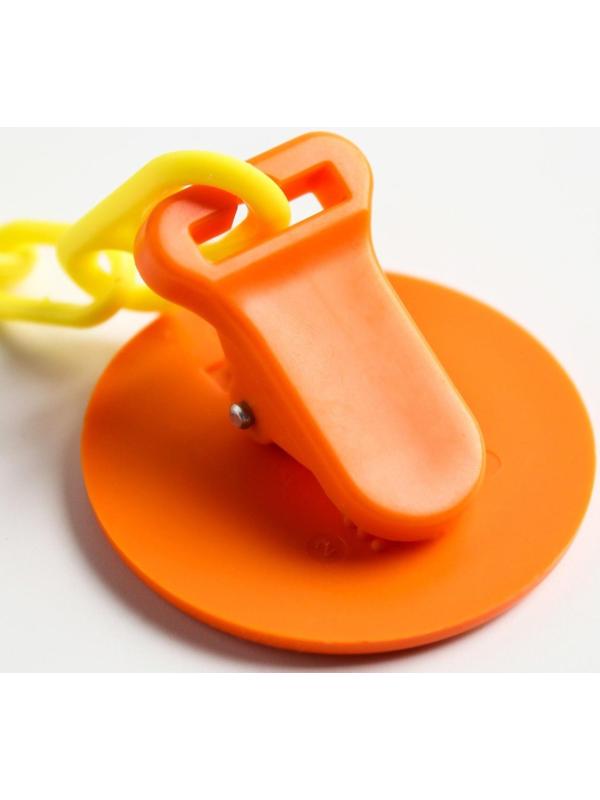 Прищепка-держатель для соски-пустышки «Лисёнок», на цепочке