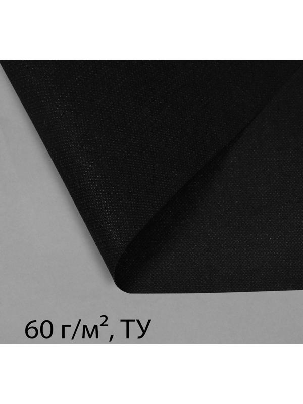 Материал мульчирующий, 5 × 3,2 м, плотность 60 г/м², с УФ-стабилизатором, чёрный, Greengo, Эконом 20%