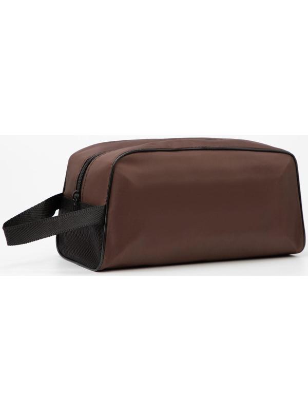 Косметичка на молнии, цвет коричневый