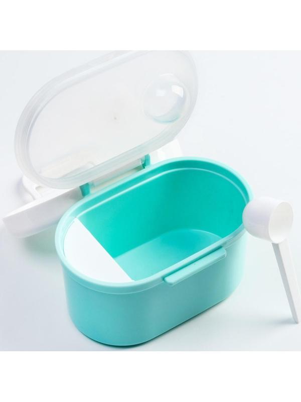 Контейнер для хранения детского питания, с ложкой, цвет МИКС