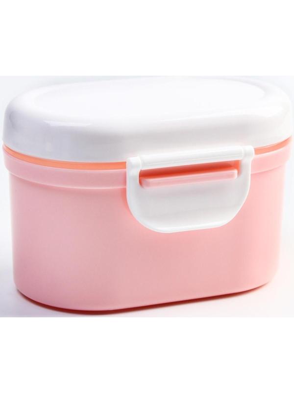 Контейнер для хранения детского питания, с ложкой, цвет МИКС