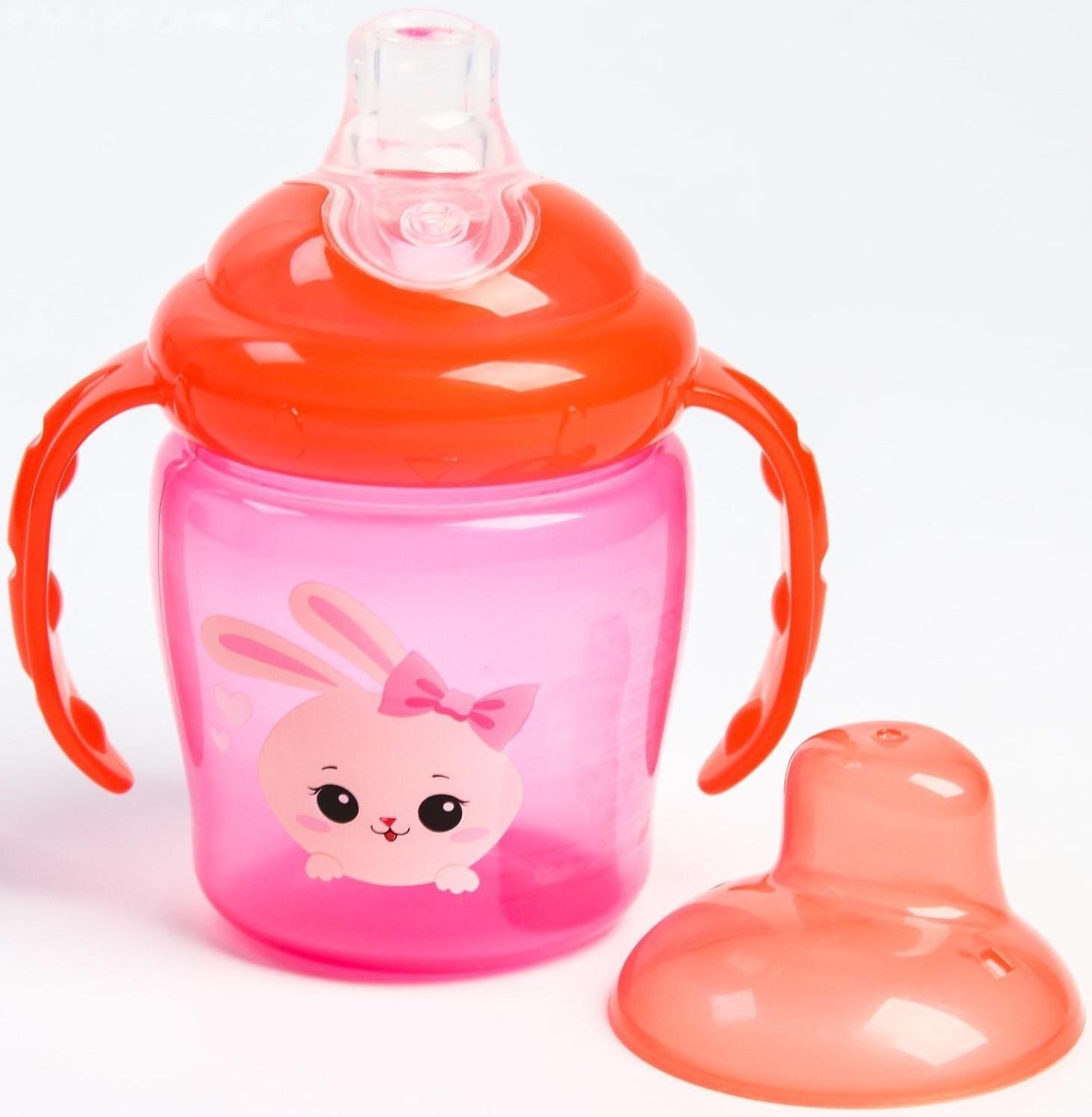 Поильник с мягким носиком «Зайка Полли», с ручками, 250 мл