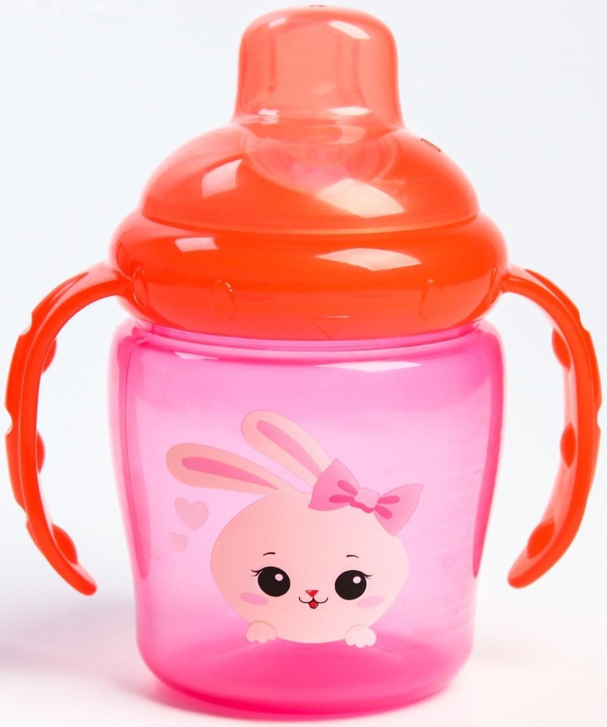 Поильник с мягким носиком «Зайка Полли», с ручками, 250 мл