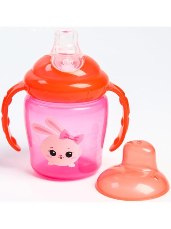 Поильник с мягким носиком «Зайка Полли», с ручками, 250 мл