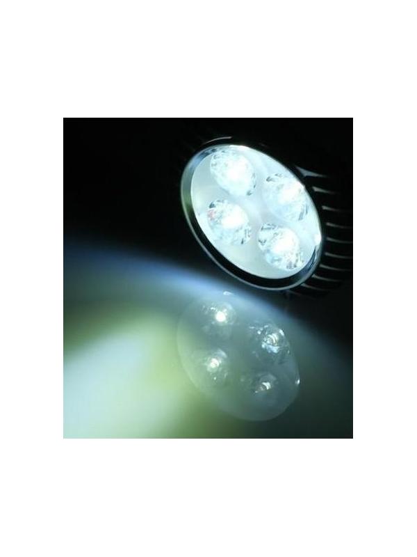 Фара cветодиодная для мототехники, 4 LED, IP65, 4 Вт, направленный свет