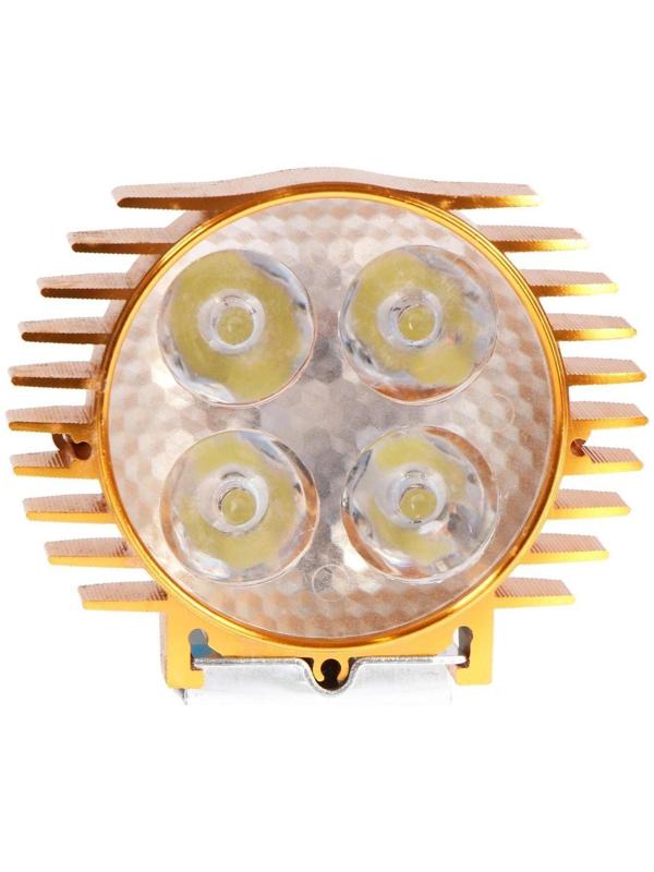 Фара cветодиодная для мототехники, 4 LED, IP65, 4 Вт, направленный свет