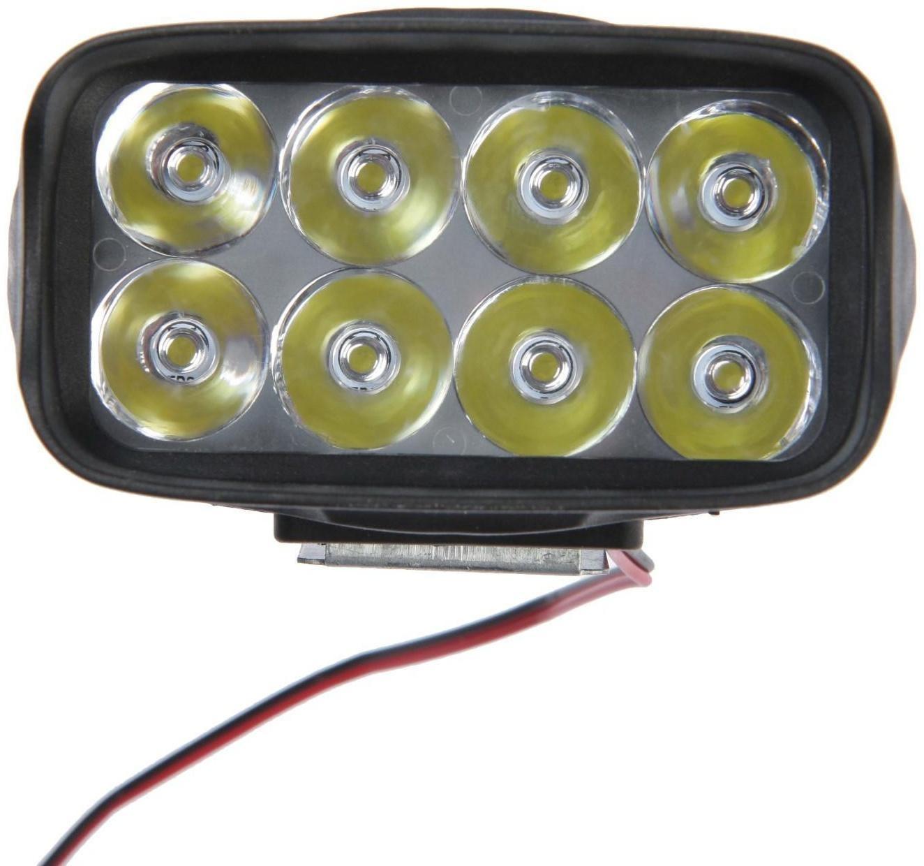 Фара cветодиодная для мототехники, 8 LED, IP67, 8 Вт, направленный свет