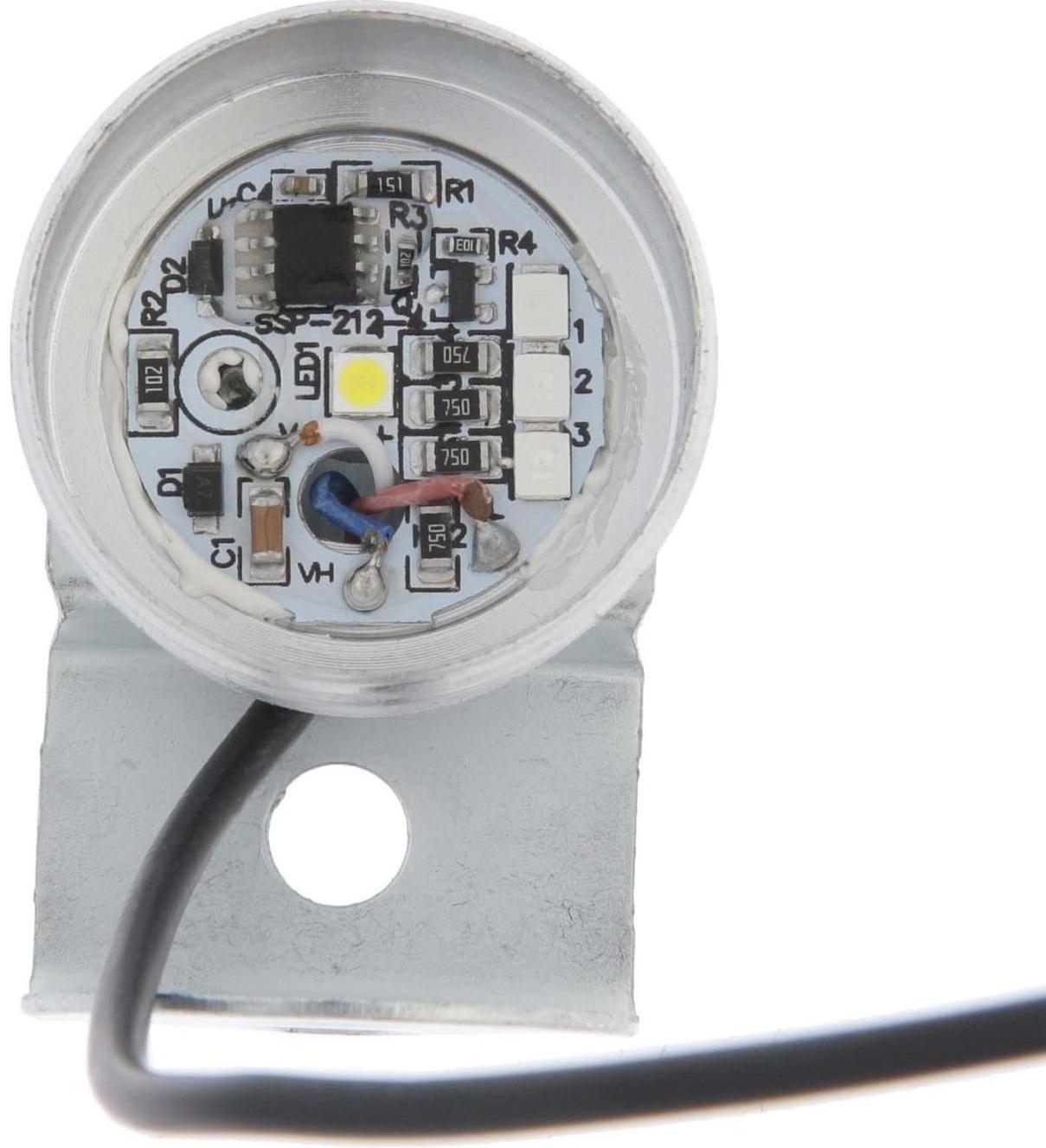 Фара cветодиодная для мототехники, 1 LED, IP65, 5 Вт, направленный свет