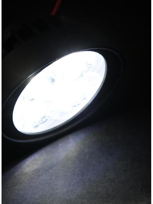 Фара cветодиодная для мототехники, 4 LED, IP67, 10 Вт, направленный свет, набор 2 шт