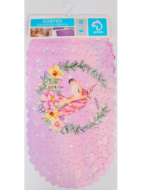 SPA-коврик для ванны на присосках Доляна «Единорог», 34×65 см