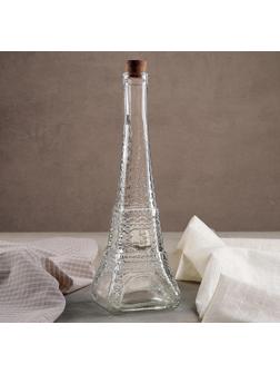 Бутылка стеклянная для масла «Париж», 350 мл, h=27 см