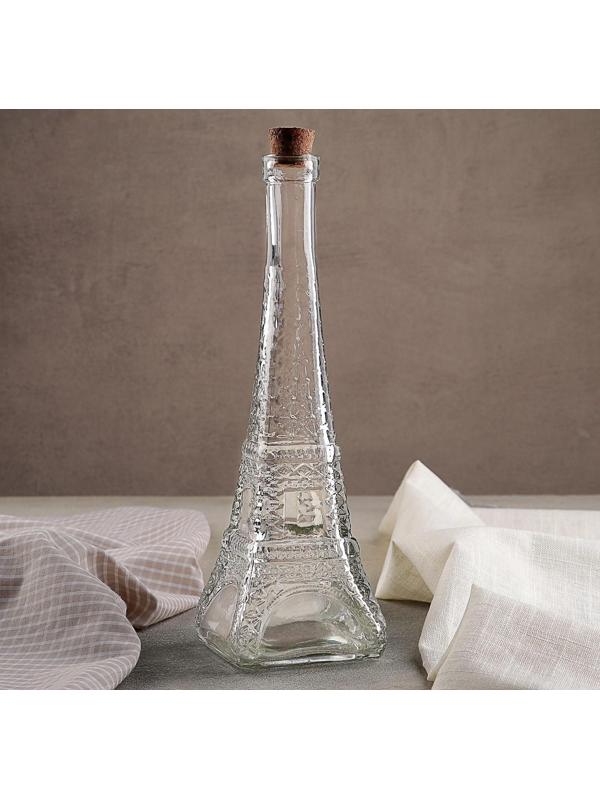 Бутылка стеклянная для масла «Париж», 350 мл, h=27 см