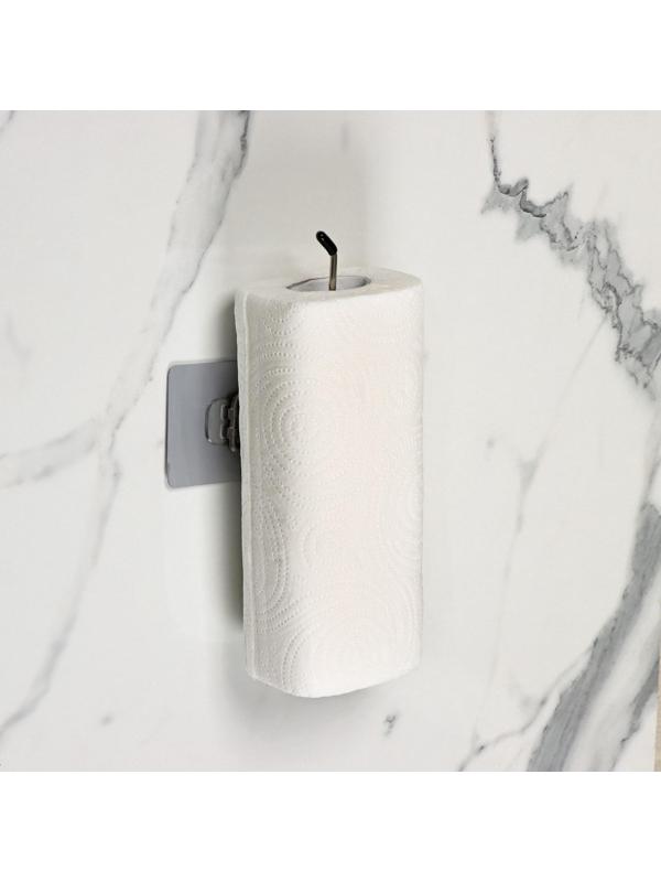 Держатель для полотенец на липучке Доляна, 27×7×7 см, цвет хром