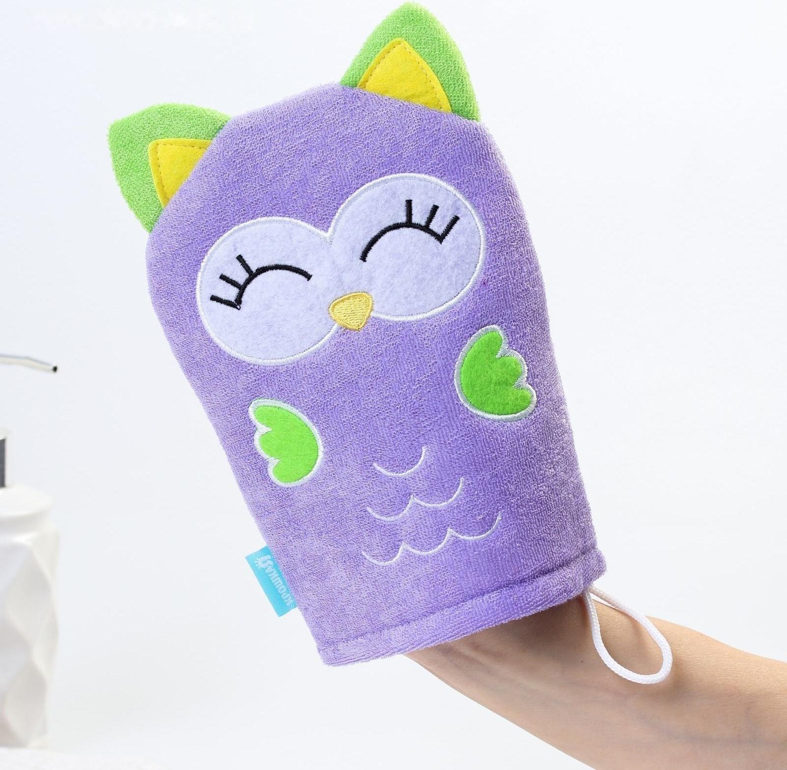 Игрушка-мочалка для купания, детская «Совёнок» из махры