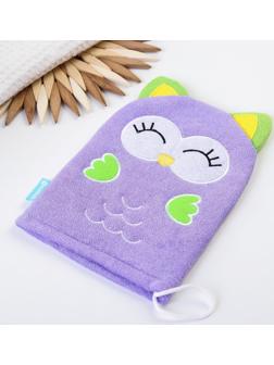 Игрушка-мочалка для купания, детская «Совёнок» из махры