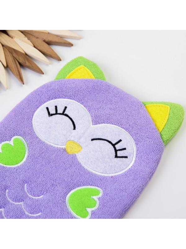 Игрушка-мочалка для купания, детская «Совёнок» из махры