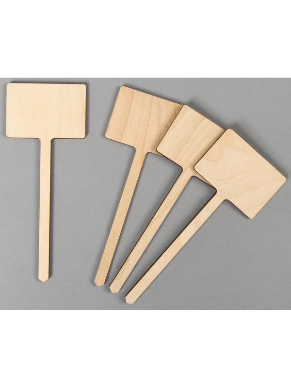 Ярлыки садовые для маркировки, 15 см, набор 8 шт., фанера 3 мм