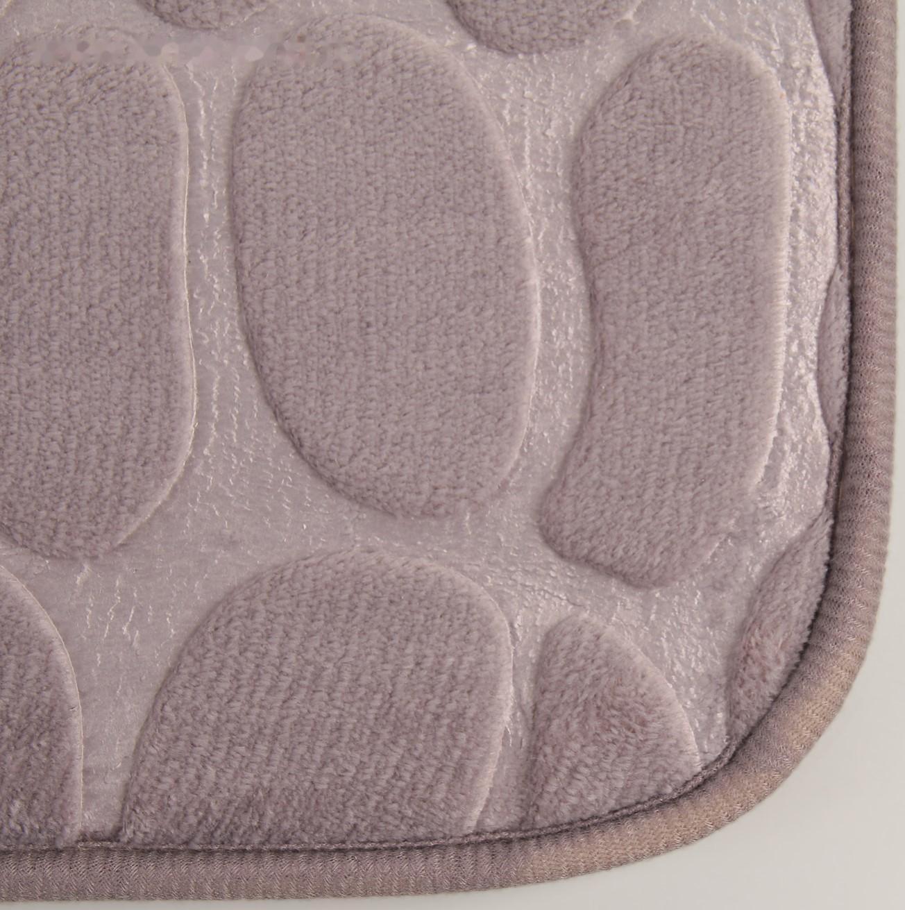 Коврик Доляна «Галька», 40×60 см, цвет серый